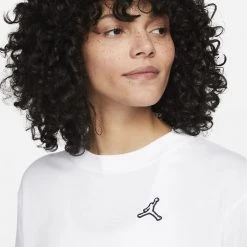 Jordan Essentials Γυναικείο T-Shirt White/White 8 Jordan Essentials Γυναικείο T-Shirt White/White -Lifestyle Ρούχα Εκπτώσεις jordan w j essen tee core 22 15