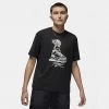 Jordan Flight Γυναικείο T-Shirt Black -Lifestyle Ρούχα Εκπτώσεις jordan w j flight gf gfx tee 6