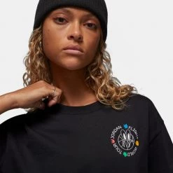 Jordan Artist Series X Mia Lee Γυναικείο T-shirt BLACK -Lifestyle Ρούχα Εκπτώσεις jordan w j flight gf tee as 2
