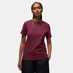 Jordan Flight Γυναικείο T-shirt CHERRYWOOD RED