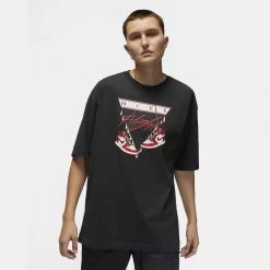 Jordan Flight Essentials Ανδρικό T-shirt BLACK/VARSITY RED