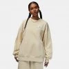 Jordan Flight Fleece Γυναικεία Μπλούζα Φούτερ BEACH -Lifestyle Ρούχα Εκπτώσεις jordan w j flt flc crew