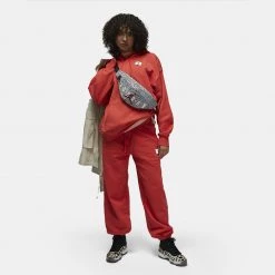 Jordan Flight Fleece Γυναικεία Μπλούζα με Κουκούλα LOBSTER -Lifestyle Ρούχα Εκπτώσεις jordan w j flt flc hoodie 5