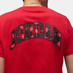 Jordan Flight Γυναικείο T-Shirt FIRE RED -Lifestyle Ρούχα Εκπτώσεις jordan w j flt pld crw tee core 4