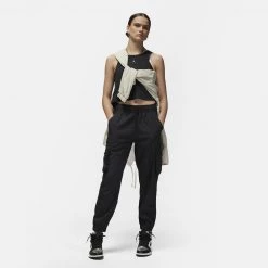 Jordan Sport Tunnel Γυναικείο Παντελόνι Φόρμας BLACK/BLACK/STEALTH -Lifestyle Ρούχα Εκπτώσεις jordan w j spt tunnel pant 5