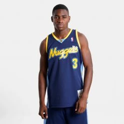 Mitchell & Ness Allen Iverson Denver Nuggets Alternate 2006-07 Swingman Jersey ASTROS BLUE