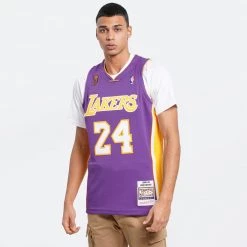 Mitchell & Ness Authentic Los Angeles Lakers Kobe Bryant Road Finals 2008-09 Jersey PURPLE