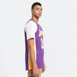 Mitchell & Ness Authentic Los Angeles Lakers Kobe Bryant Road Finals 2008-09 Jersey PURPLE -Lifestyle Ρούχα Εκπτώσεις mitchell ness authentic jersey 07 los angeles 3