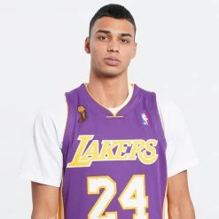 Mitchell & Ness Authentic Los Angeles Lakers Kobe Bryant Road Finals 2008-09 Jersey PURPLE -Lifestyle Ρούχα Εκπτώσεις mitchell ness authentic jersey 07 los angeles 4