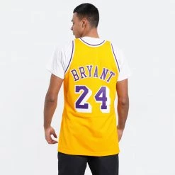 Mitchell & Ness Kobe Bryant Los Angeles Lakers 2007-08 Authentic Jersey GOLD -Lifestyle Ρούχα Εκπτώσεις mitchell ness authentic jersey 07 los angeles 8