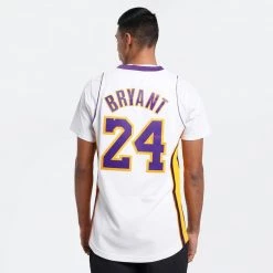 Mitchell & Ness Kobe Bryant Los Angeles Lakers 2009-10 Authentic Jersey WHITE -Lifestyle Ρούχα Εκπτώσεις mitchell ness authentic jersey 09 los angeles 2