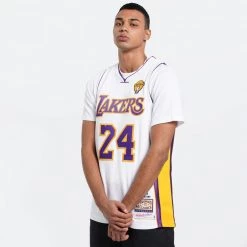 Mitchell & Ness Kobe Bryant Los Angeles Lakers 2009-10 Authentic Jersey WHITE -Lifestyle Ρούχα Εκπτώσεις mitchell ness authentic jersey 09 los angeles 3