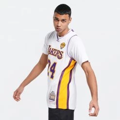 Mitchell & Ness Kobe Bryant Los Angeles Lakers 2009-10 Authentic Jersey WHITE -Lifestyle Ρούχα Εκπτώσεις mitchell ness authentic jersey 09 los angeles 4