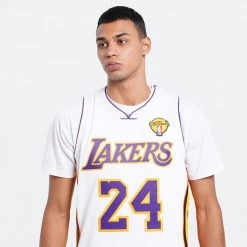 Mitchell & Ness Kobe Bryant Los Angeles Lakers 2009-10 Authentic Jersey WHITE -Lifestyle Ρούχα Εκπτώσεις mitchell ness authentic jersey 09 los angeles 5