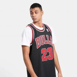 Mitchell & Ness Authentic Alternate Chicago Bulls Michael Jordan 1997-98 Jersey Black -Lifestyle Ρούχα Εκπτώσεις mitchell ness authentic jersey 97 chicago bull 2