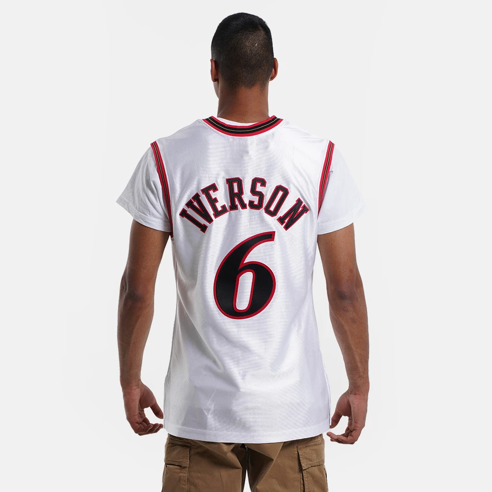 Mitchell & Ness NBA Allen Iverson Philadelphia 76ers 2002-03 Authentic Jersey WHITE 4 Mitchell & Ness NBA Allen Iverson Philadelphia 76ers 2002-03 Authentic Jersey WHITE - Image 2