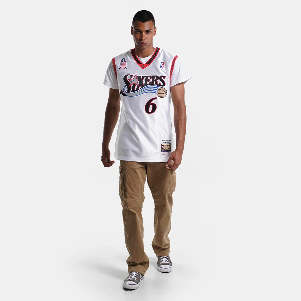 Mitchell & Ness NBA Allen Iverson Philadelphia 76ers 2002-03 Authentic Jersey WHITE 6 Mitchell & Ness NBA Allen Iverson Philadelphia 76ers 2002-03 Authentic Jersey WHITE - Image 4