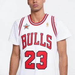 Mitchell & Ness Michael Jordan Chicago Bulls Authentic 1997-98 Ανδρικό Jersey White -Lifestyle Ρούχα Εκπτώσεις mitchell ness authentic jersey michael jordan 11