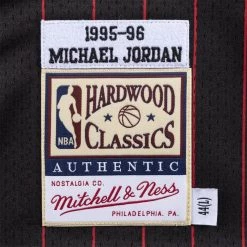 Mitchell & Ness Authentic Jersey - Michael Jordan BLACK STRIPES -Lifestyle Ρούχα Εκπτώσεις mitchell ness authentic jersey michael jordan 2