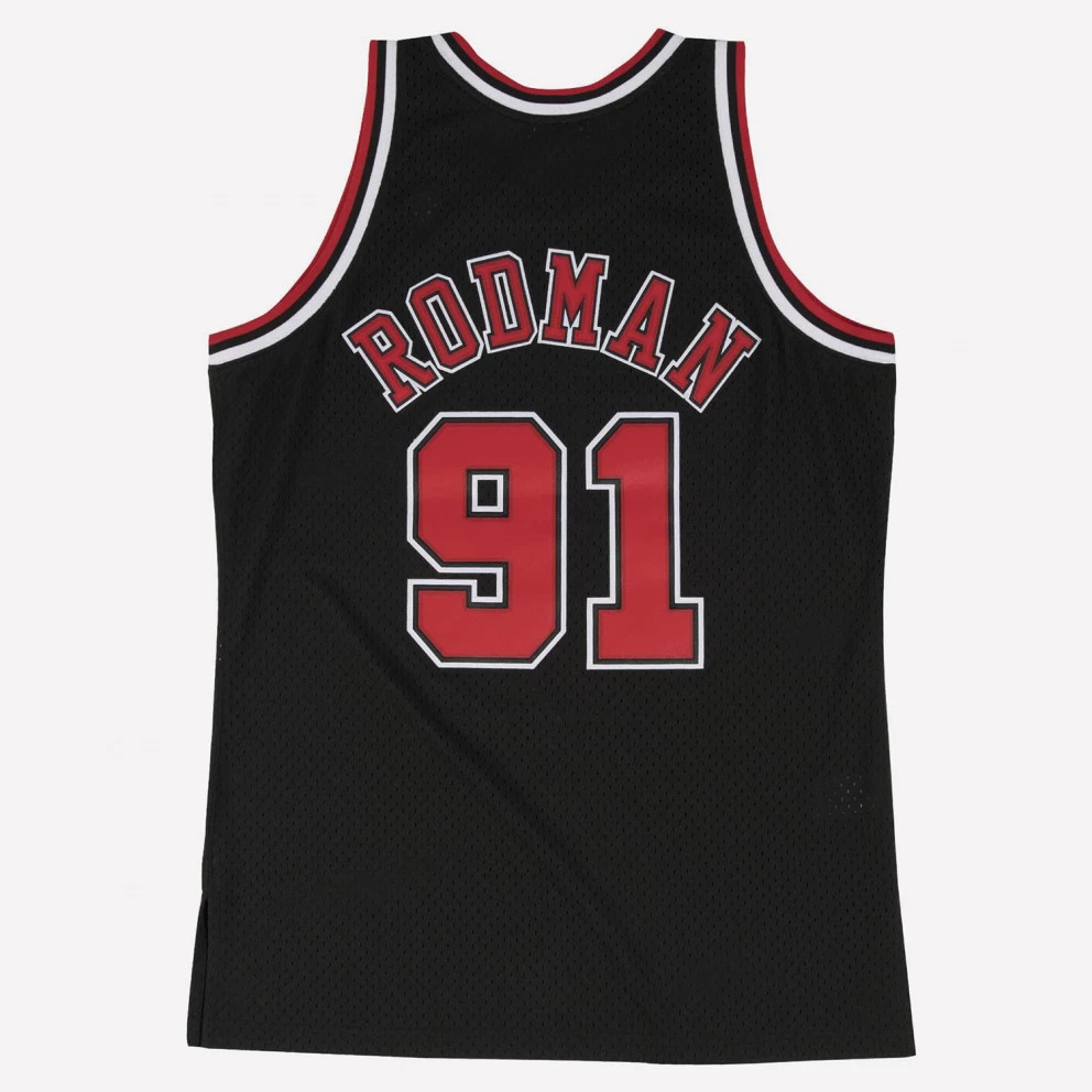 Mitchell & Ness Chicago Bulls - Dennis Rodman Men’s Jersey BLACK / BLACK 4 Mitchell & Ness Chicago Bulls - Dennis Rodman Men’s Jersey BLACK / BLACK - Image 2