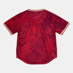 Mitchell & Ness Chinese New Year 4.0 Chicago Bulls Men's T-shirt SCARLET -Lifestyle Ρούχα Εκπτώσεις mitchell ness cny 40 mesh bp jersey 3