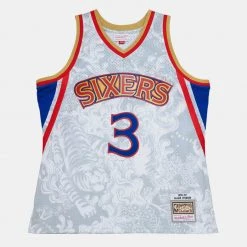 Mitchell & Ness Asian Heritage Allen Iverson Philadelphia 76ers 1996-97 Swingman Ανδρική Φανέλα WHITE