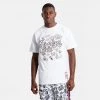 Mitchell & Ness Doodle Los Angeles Lakers Ανδρικό T-Shirt WHITE -Lifestyle Ρούχα Εκπτώσεις mitchell ness doodle ss tee los angeles lakers