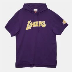 Mitchell & Ness Gameday Los Angeles Lakers Ανδρική Μπλούζα με Κουκούλα PURPLE