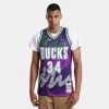 Mitchell & Ness NBA Ray Allen Milwaukee Bucks 2000-01 Hyper Hoops Swingman Jersey PURPLE