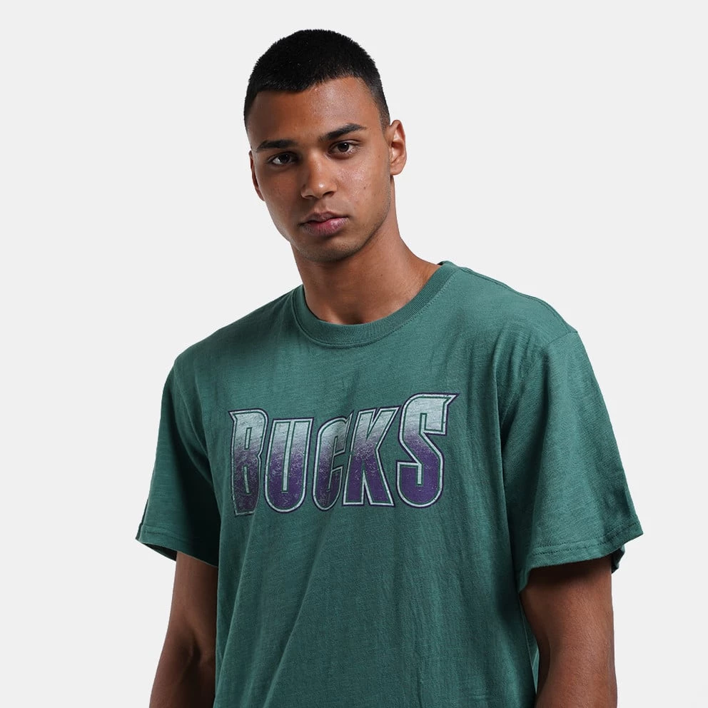 Mitchell & Ness NBA Milwaukee Bucks Legendary Slub Men's T-Shirt DARK GREEN 6 Mitchell & Ness NBA Milwaukee Bucks Legendary Slub Men's T-Shirt DARK GREEN - Image 4