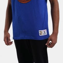 Mitchell & Ness NBA New York Knicks Legendary Slub Men's T-Shirt Royal -Lifestyle Ρούχα Εκπτώσεις mitchell ness legendary slub ss tee 29