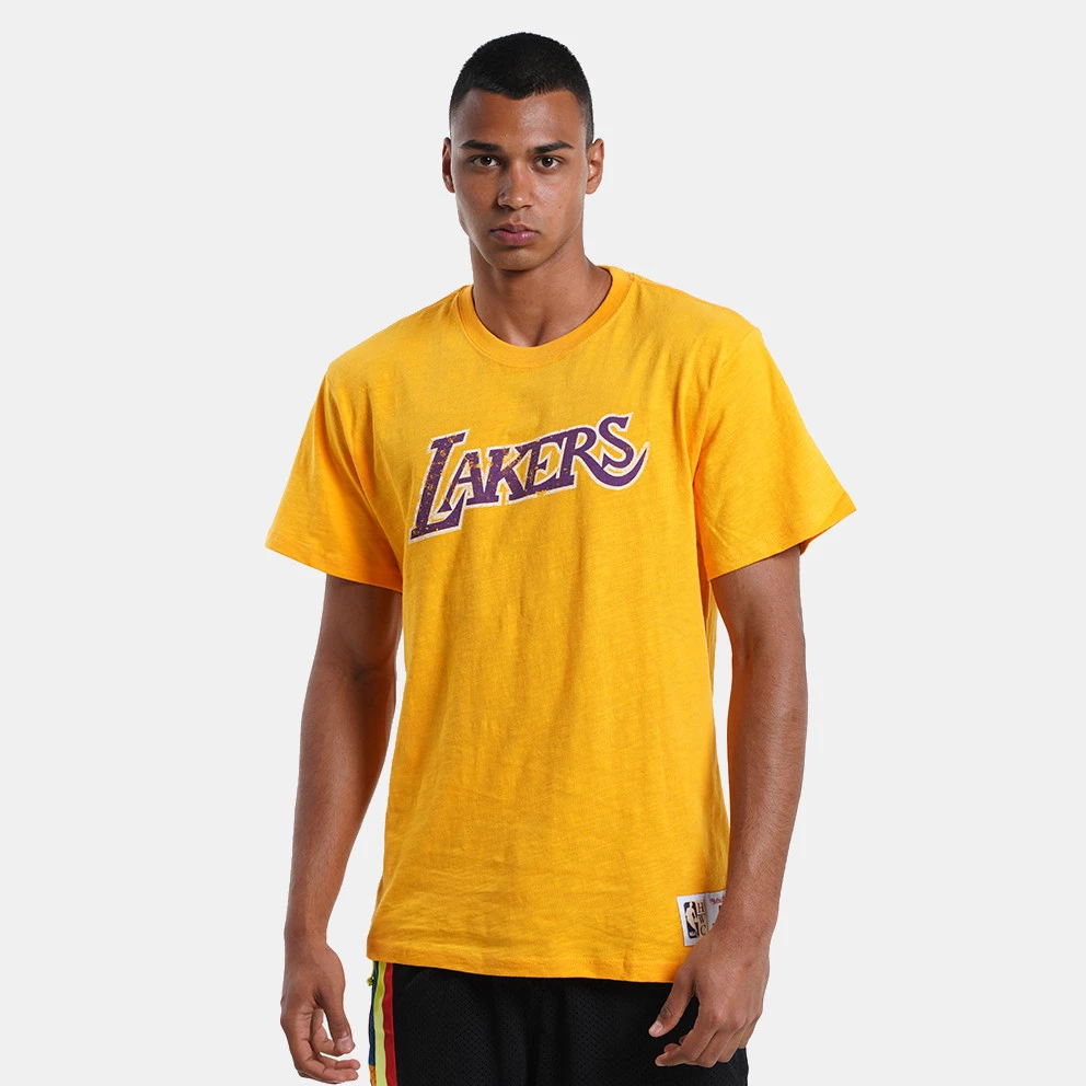 Mitchell & Ness NBA Los Angeles Lakers Legendary Slub Men's T-shirt Gold 3 Mitchell & Ness NBA Los Angeles Lakers Legendary Slub Men's T-shirt Gold