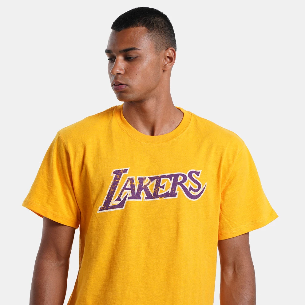 Mitchell & Ness NBA Los Angeles Lakers Legendary Slub Men's T-shirt Gold 5 Mitchell & Ness NBA Los Angeles Lakers Legendary Slub Men's T-shirt Gold - Image 3