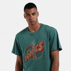 Mitchell & Ness NBA Seattle SuperSonics Legendary Slub Men's T-Shirt DARK GREEN 9 Mitchell & Ness NBA Seattle SuperSonics Legendary Slub Men's T-Shirt DARK GREEN -Lifestyle Ρούχα Εκπτώσεις mitchell ness legendary slub ss tee 7