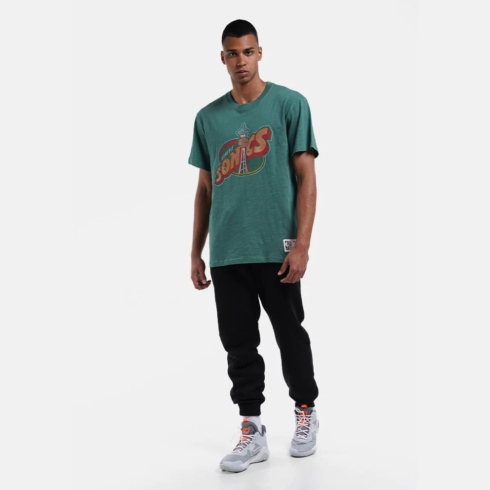 Mitchell & Ness NBA Seattle SuperSonics Legendary Slub Men's T-Shirt DARK GREEN 7 Mitchell & Ness NBA Seattle SuperSonics Legendary Slub Men's T-Shirt DARK GREEN - Image 5