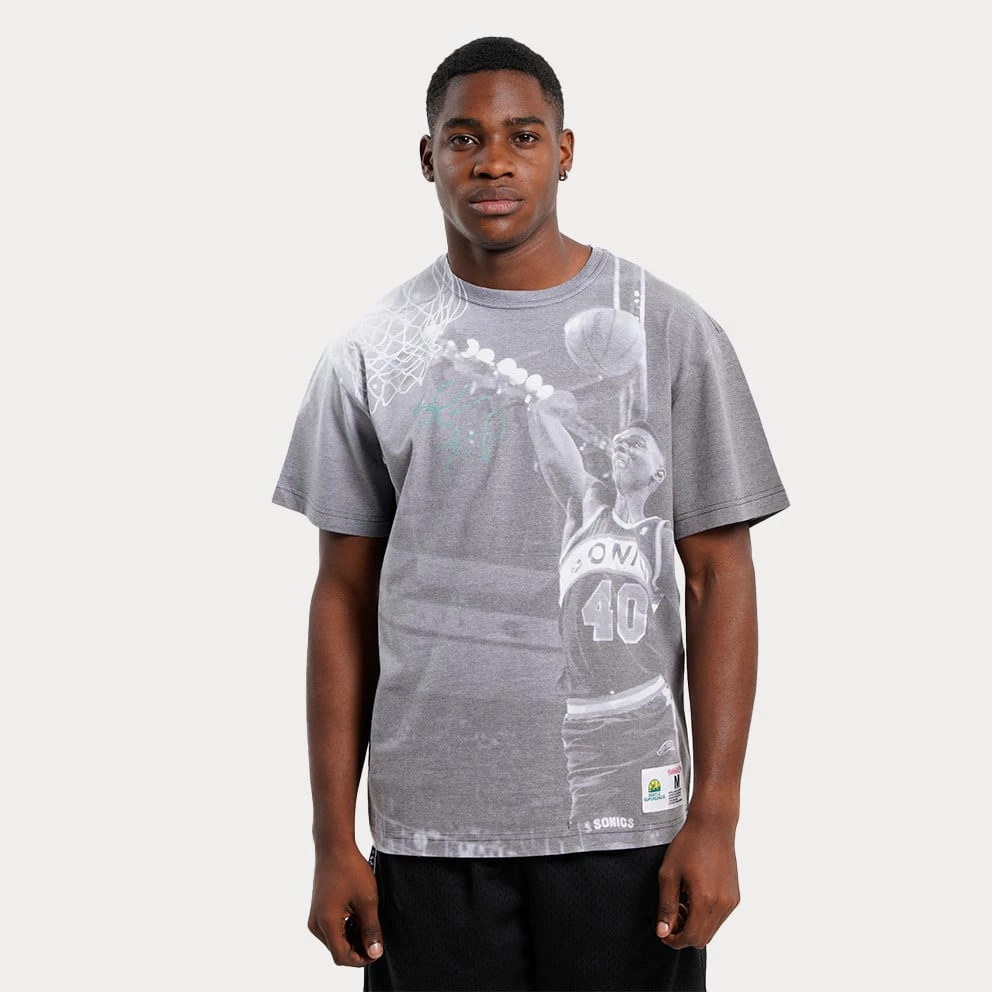 Mitchell & Ness NBA Above The Rim Sublimated Shawn Kemp Seattle Supersonics Ανδρικό T-shirt WHITE 3 Mitchell & Ness NBA Above The Rim Sublimated Shawn Kemp Seattle Supersonics Ανδρικό T-shirt WHITE