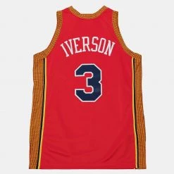 Mitchell & Ness Philadelphia 76ers 2004 Iverson Ανδρική Φανέλα Μπάσκετ Light Red -Lifestyle Ρούχα Εκπτώσεις mitchell ness nba alternate jersey 76ers 2004 al 1