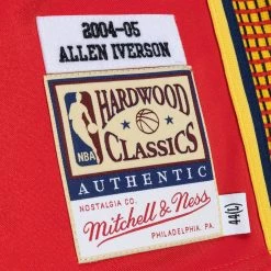 Mitchell & Ness Philadelphia 76ers 2004 Iverson Ανδρική Φανέλα Μπάσκετ Light Red -Lifestyle Ρούχα Εκπτώσεις mitchell ness nba alternate jersey 76ers 2004 al 3