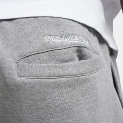 Mitchell & Ness NBA Chicago Bulls Ghost Green Ανδρικό Παντελόνι Φόρμας GREY HEATHER -Lifestyle Ρούχα Εκπτώσεις mitchell ness nba ghost green camo sweatpants c 4