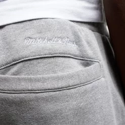 Mitchell & Ness NBA Los Angeles Lakers Ghost Green Ανδρικό Παντελόνι Φόρμας GREY HEATHER -Lifestyle Ρούχα Εκπτώσεις mitchell ness nba ghost green camo sweatpants l 3