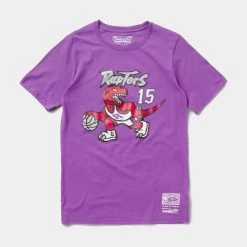 Mitchell & Ness Nba Retro Name & Number Tee LT PURPLE-MN