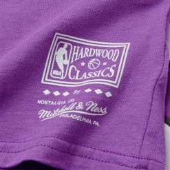 Mitchell & Ness Nba Retro Name & Number Tee LT PURPLE-MN -Lifestyle Ρούχα Εκπτώσεις mitchell ness nba retro name number tee 3