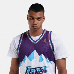 Mitchell & Ness NBA Karl Malone Utah Jazz Road 1996-97 HWC Swingman Jersey PURPLE -Lifestyle Ρούχα Εκπτώσεις mitchell ness nba swingman jersey 2