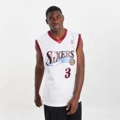 Mitchell & Ness Allen Iverson Philadelphia 76ers 2000-01 Swingman Jersey WHITE -Lifestyle Ρούχα Εκπτώσεις mitchell ness nba swingman jersey 76ers 00 alle 3