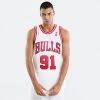 Mitchell & Ness NBA Dennis Rodman Chicago Bulls 1997-98 Swingman WHITE/RED -Lifestyle Ρούχα Εκπτώσεις mitchell ness nba swingman jersey bulls 97 98de