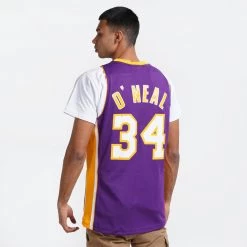 Mitchell & Ness ΝΒΑ Shaquille O'Neal Los Angeles Lakers 1999-00 Swingman Men's Jersey PURPLE -Lifestyle Ρούχα Εκπτώσεις mitchell ness nba swingman jersey la lakers 1
