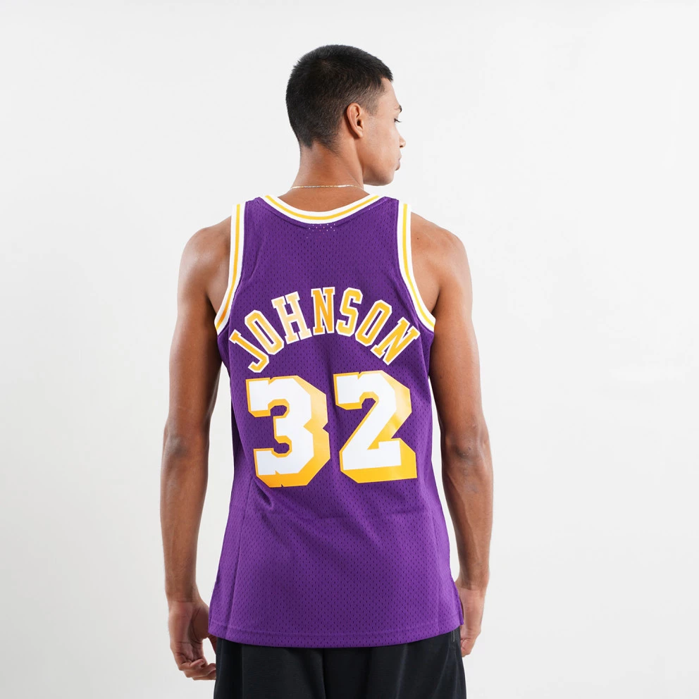 Mitchell & Ness ΝΒΑ Magic Johnson Los Angeles Lakers 1984-85 Swingman PURPLE 4 Mitchell & Ness ΝΒΑ Magic Johnson Los Angeles Lakers 1984-85 Swingman PURPLE - Image 2
