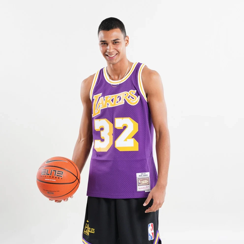 Mitchell & Ness ΝΒΑ Magic Johnson Los Angeles Lakers 1984-85 Swingman PURPLE 5 Mitchell & Ness ΝΒΑ Magic Johnson Los Angeles Lakers 1984-85 Swingman PURPLE - Image 3