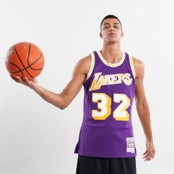 Mitchell & Ness ΝΒΑ Magic Johnson Los Angeles Lakers 1984-85 Swingman PURPLE 10 Mitchell & Ness ΝΒΑ Magic Johnson Los Angeles Lakers 1984-85 Swingman PURPLE -Lifestyle Ρούχα Εκπτώσεις mitchell ness nba swingman jersey magic johnson 3