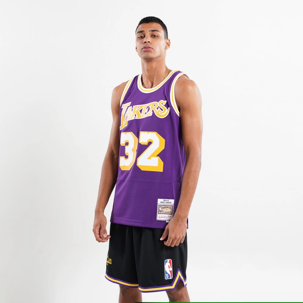 Mitchell & Ness ΝΒΑ Magic Johnson Los Angeles Lakers 1984-85 Swingman PURPLE 3 Mitchell & Ness ΝΒΑ Magic Johnson Los Angeles Lakers 1984-85 Swingman PURPLE